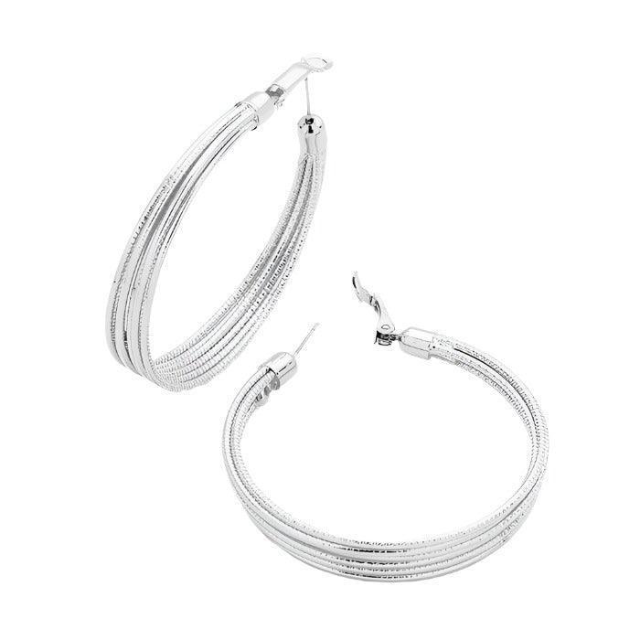 14K Gold Filled Layered Metal Hoop Earrings - Jewelry Store by Erik Rayo