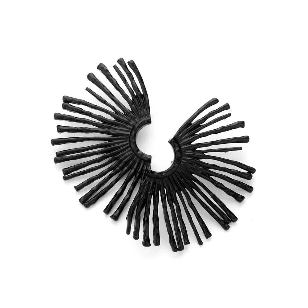 Black Abstract Metal Earrings - Jewelry Store by Erik Rayo