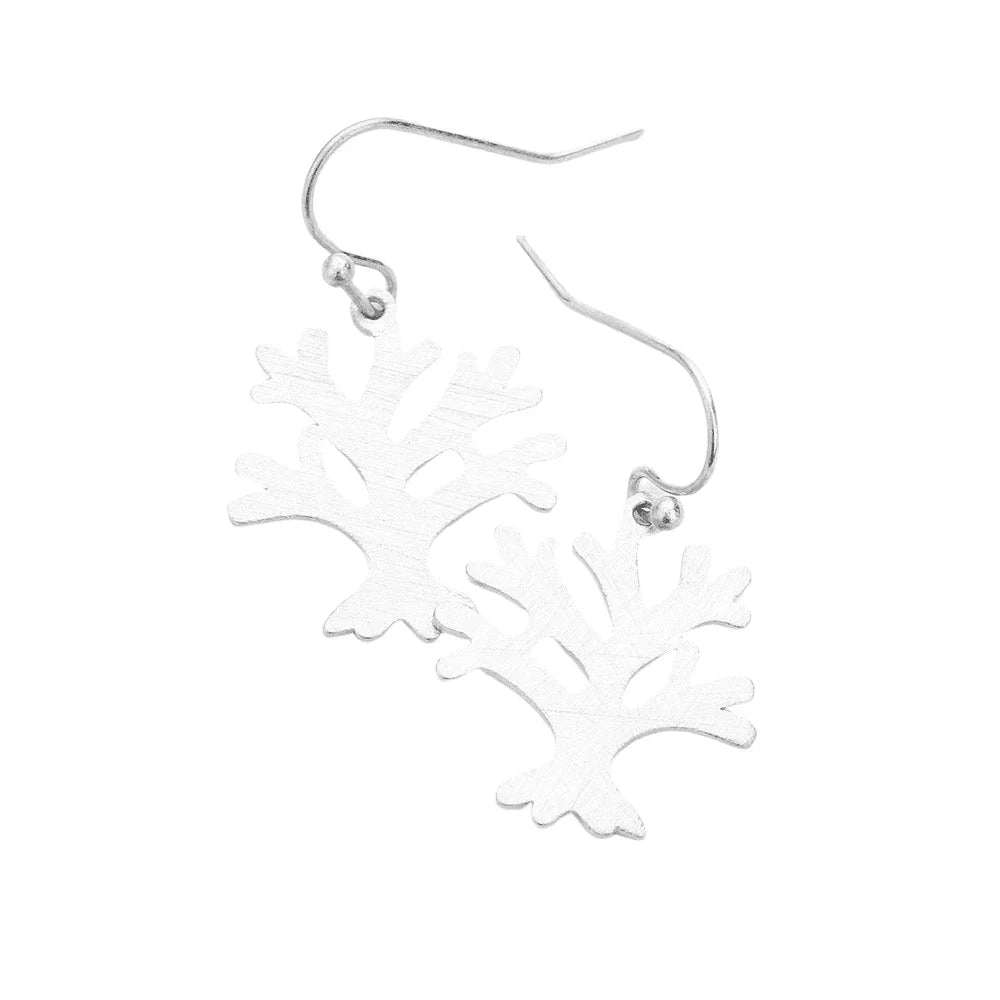 Silver 
Brass Metal Tree Dangle Earrings - Jewelry Store by Erik Rayo