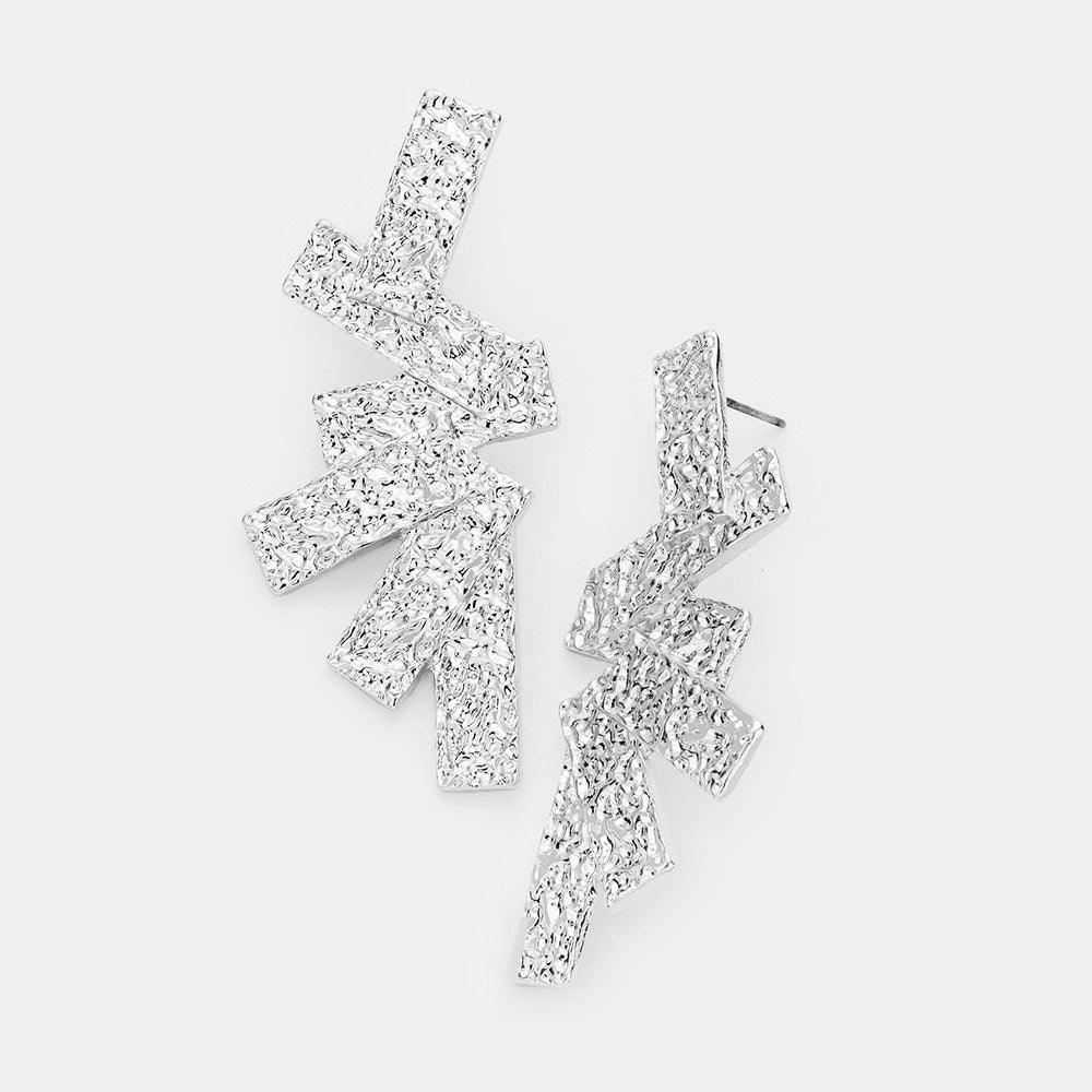 Textured Metal Statement Earrings - Jewelry Store by Erik Rayo
