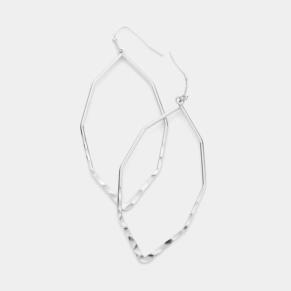 Geometric Open Metal Dangle Earrings - Jewelry Store by Erik Rayo