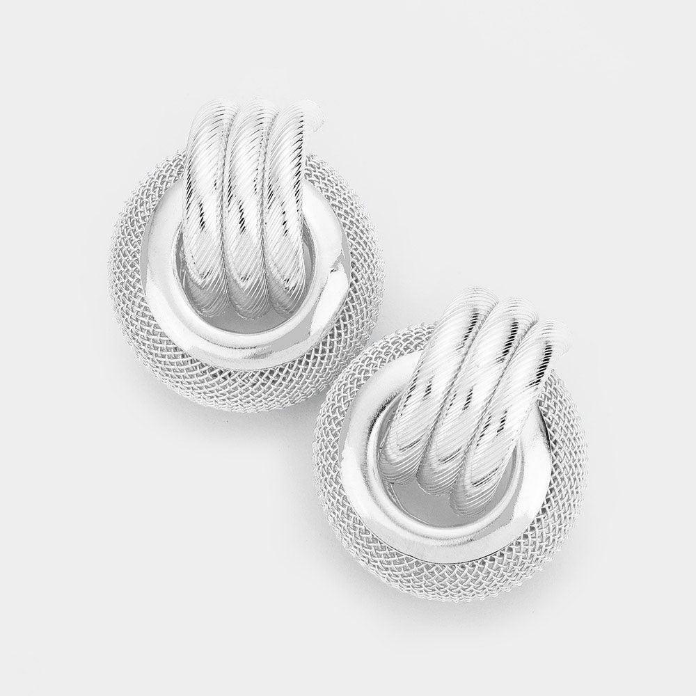 Multi Metal Circle Drop Earrings - Jewelry Store by Erik Rayo