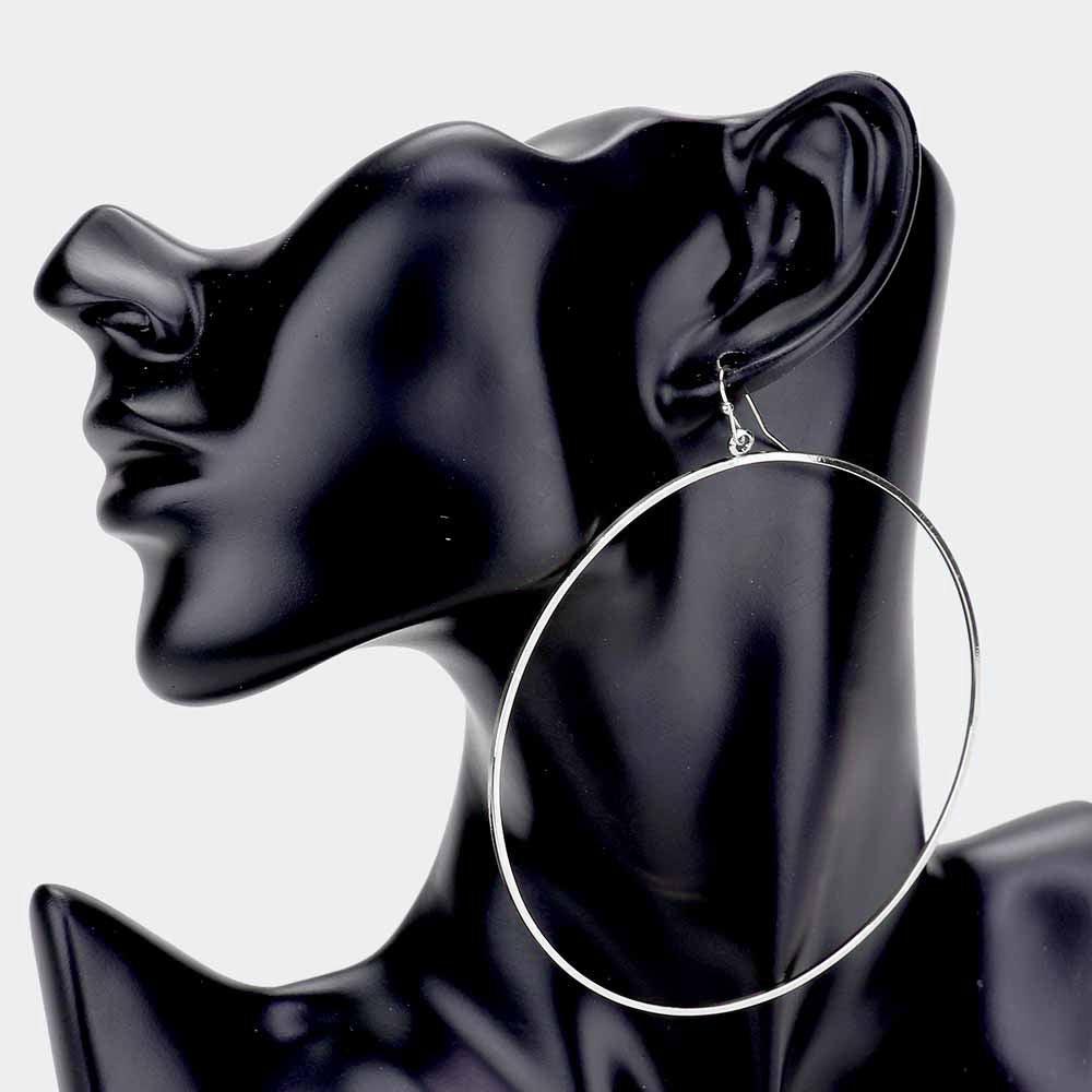 Open Metal Circle Dangle Earrings - Jewelry Store by Erik Rayo