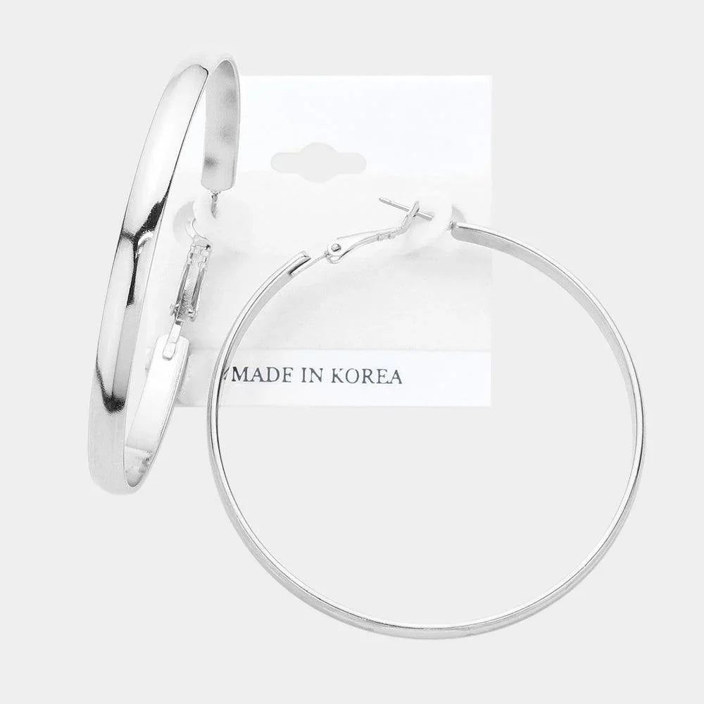 Metal Hoop Earrings - Jewelry Store by Erik Rayo