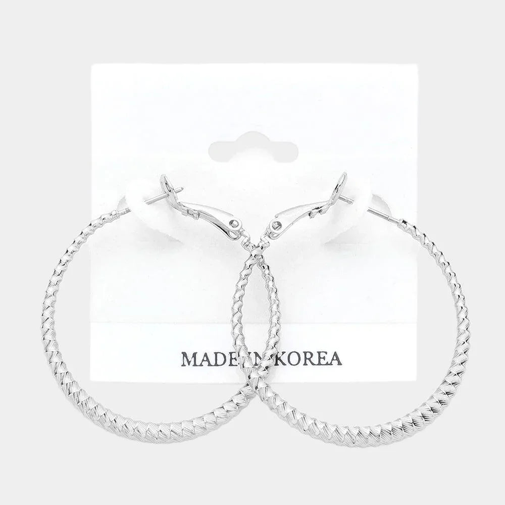 Metal Hoop Earrings - Jewelry Store by Erik Rayo