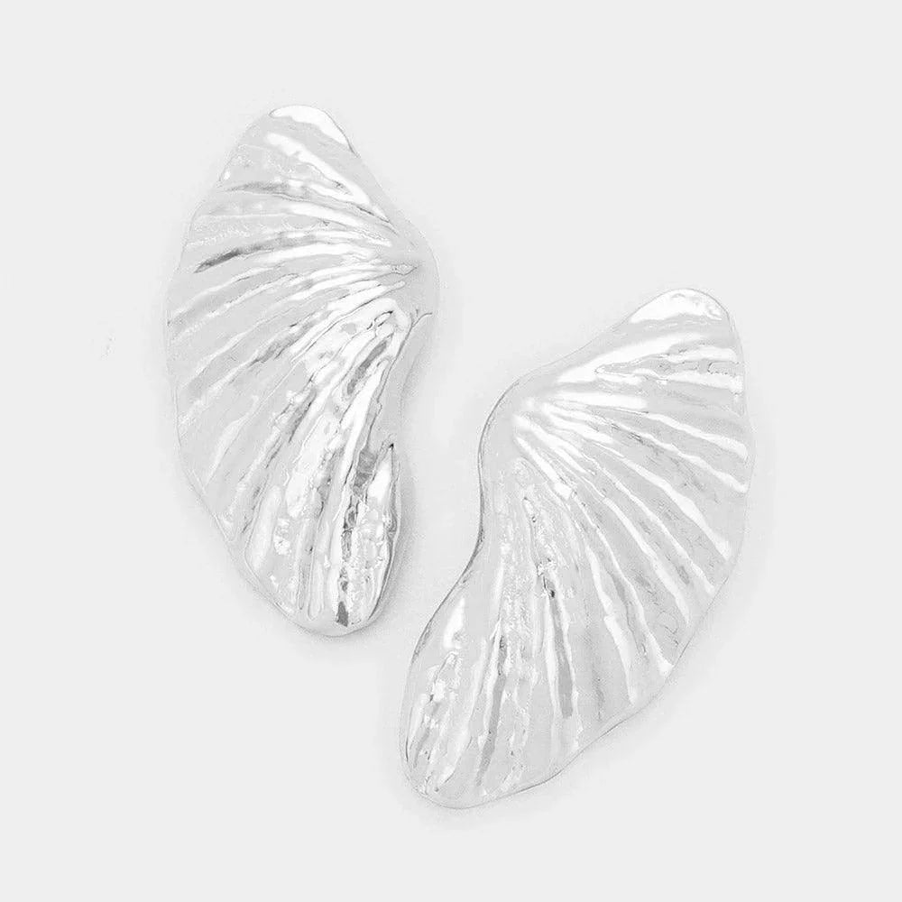 Textured Metal Earrings - Jewelry Store by Erik Rayo