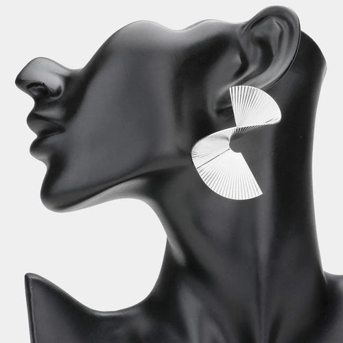 3D Abstract Metal Earrings - Jewelry Store by Erik Rayo