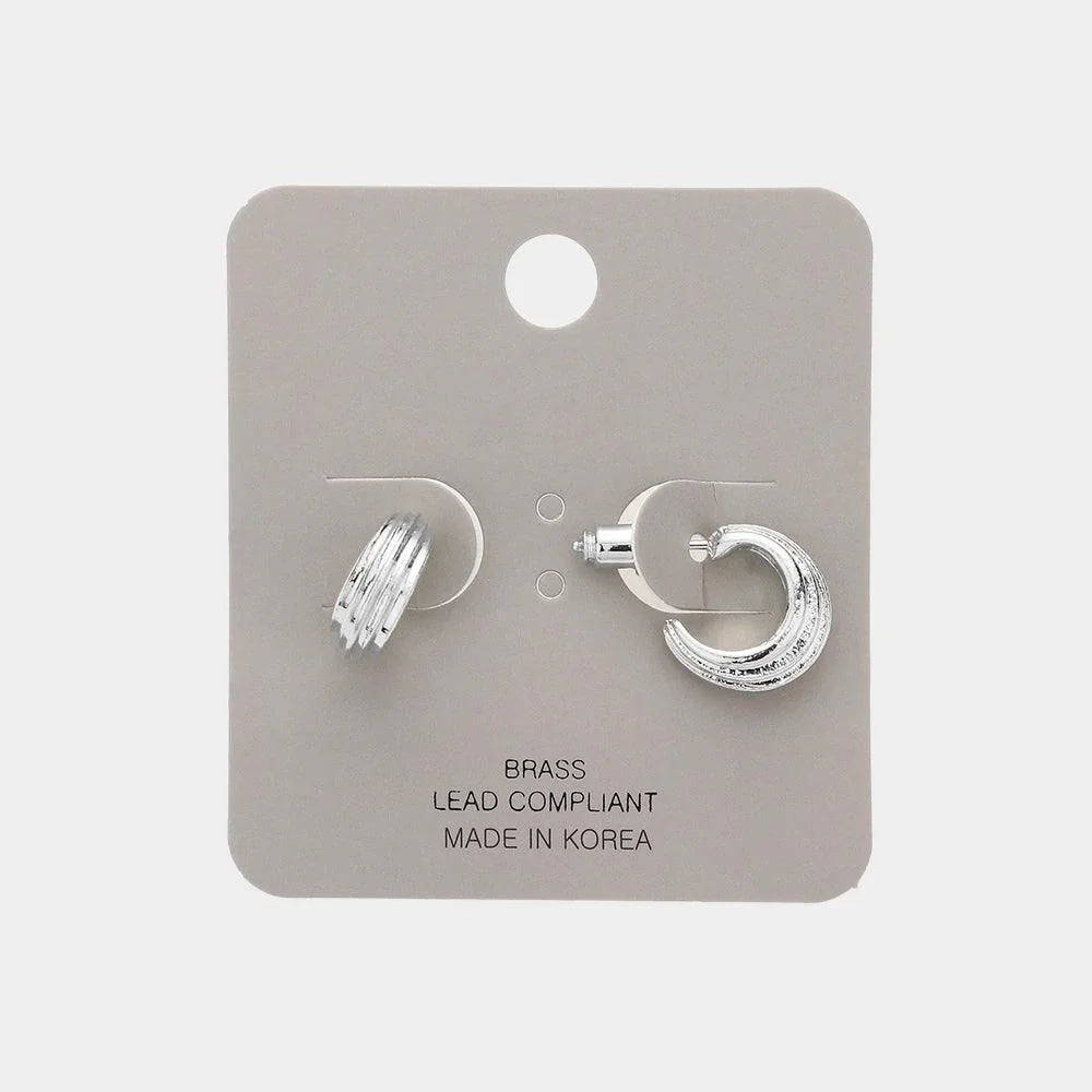 Brass Metal Hoop Earrings - Jewelry Store by Erik Rayo