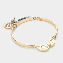 Load image into Gallery viewer, Gold Gentle strength Coiled Bead Magnetic Bracelet
