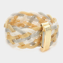 Load image into Gallery viewer, Braided Metal Mesh Magnetic Bracelet
