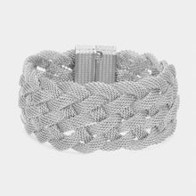 Load image into Gallery viewer, Braided Metal Mesh Magnetic Bracelet
