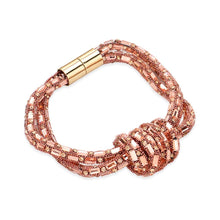 Load image into Gallery viewer, Peach Bling Knot Magnetic Bracelet
