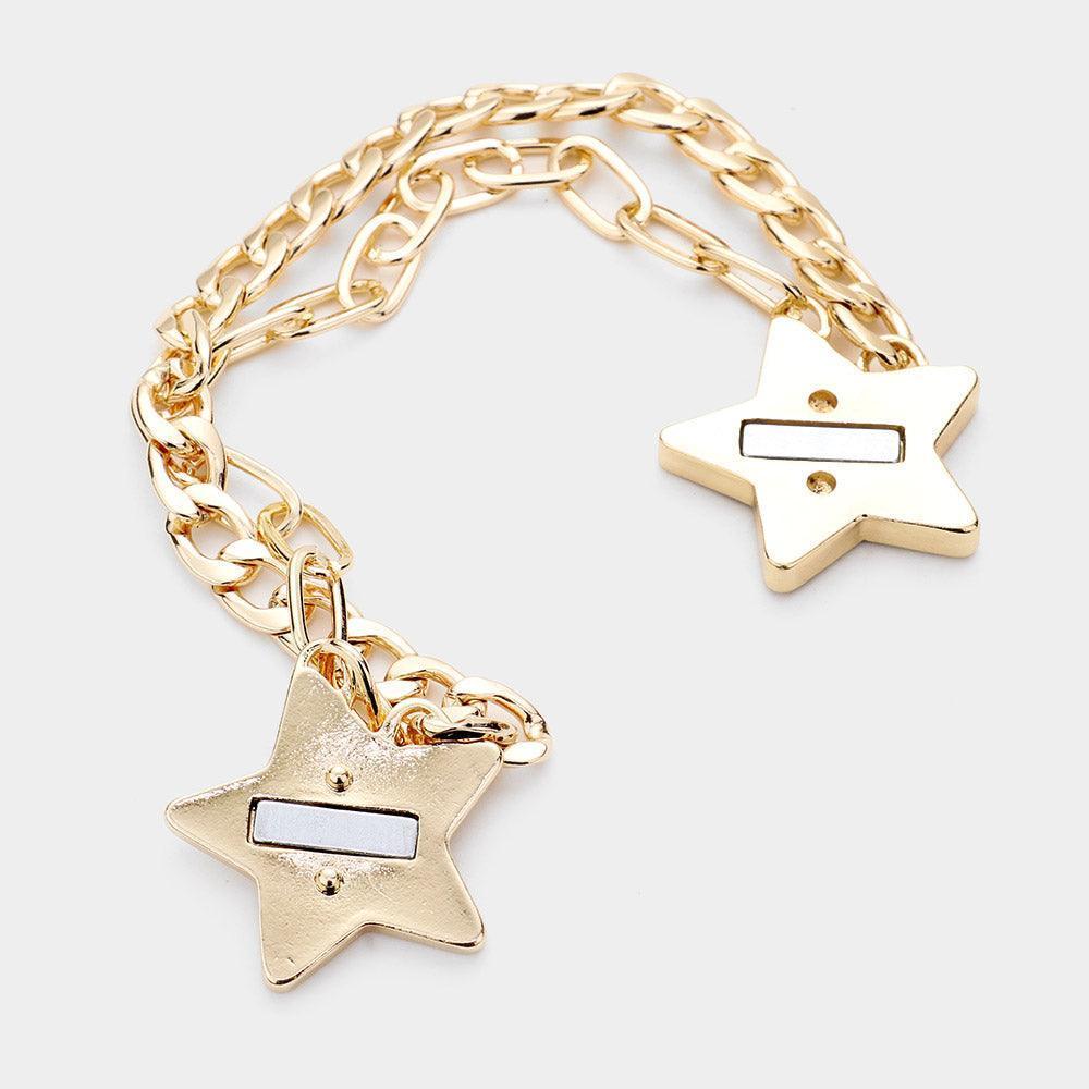 Abalone Star Accented Magnetic Bracelet - Jewelry Store by Erik Rayo