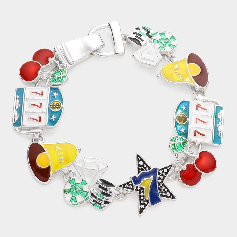Casino Theme Magnetic Bracelet - Jewelry Store by Erik Rayo