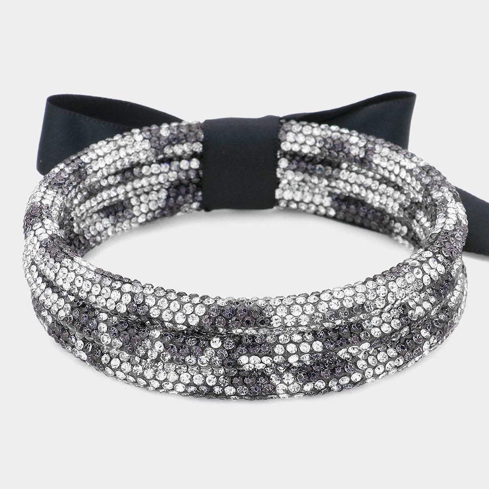 3PCS - Leopard Pattern Rhinestone Pave Bangle Layered Bracelets - Jewelry Store by Erik Rayo