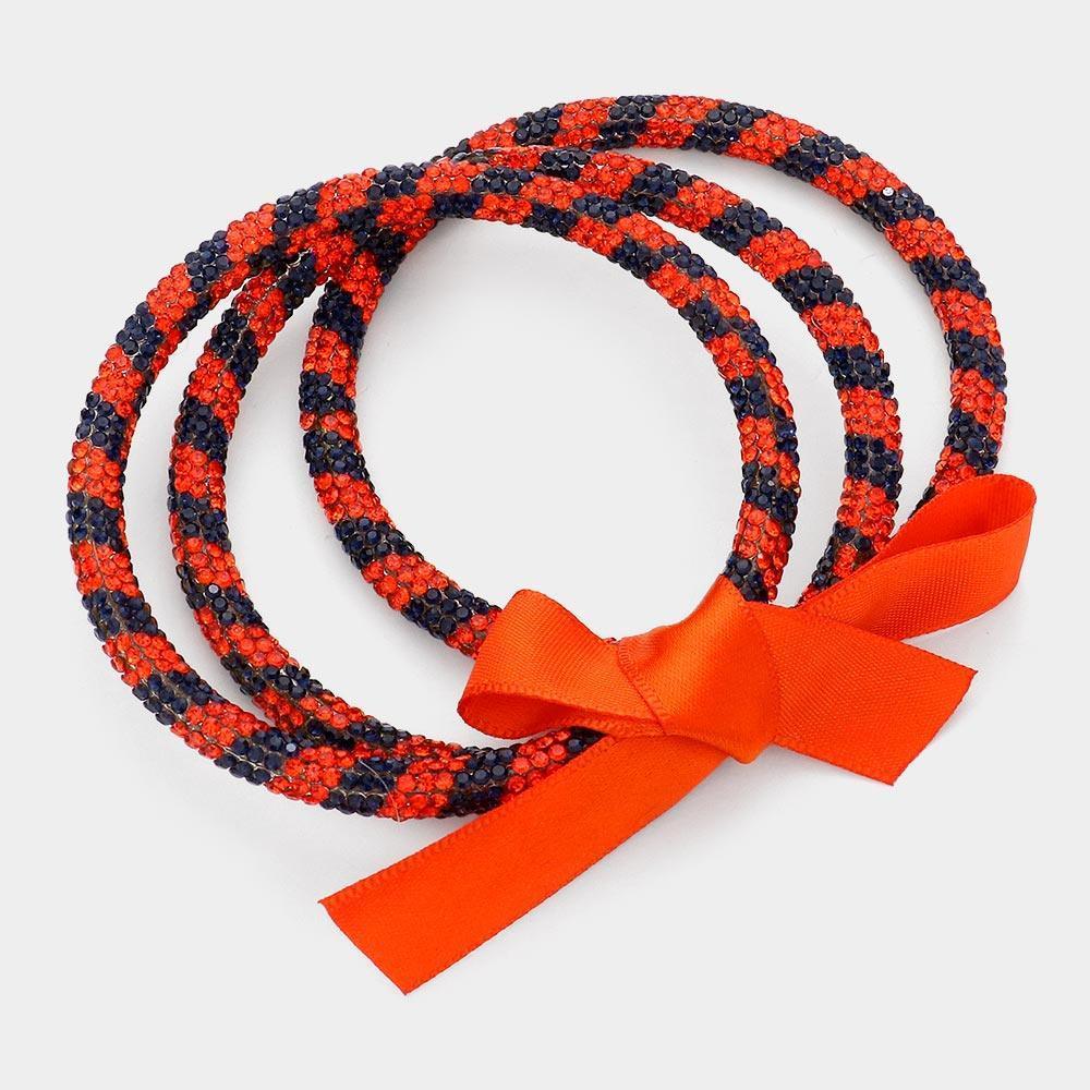 3PCS - Rhinestone Pave Bangle Layered Bracelets - Jewelry Store by Erik Rayo