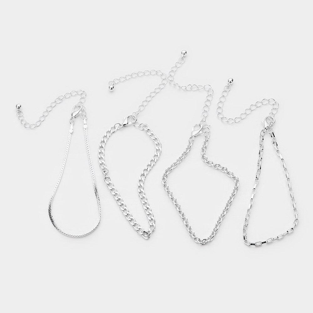 4PCS Metal Chain Bracelets - Jewelry Store by Erik Rayo