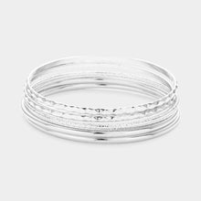 Load image into Gallery viewer, 6PCS - Metal Bangle Bracelets
