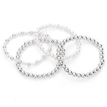 Load image into Gallery viewer, 4PCS   Pearl Metal Ball Stretch Bracelets
