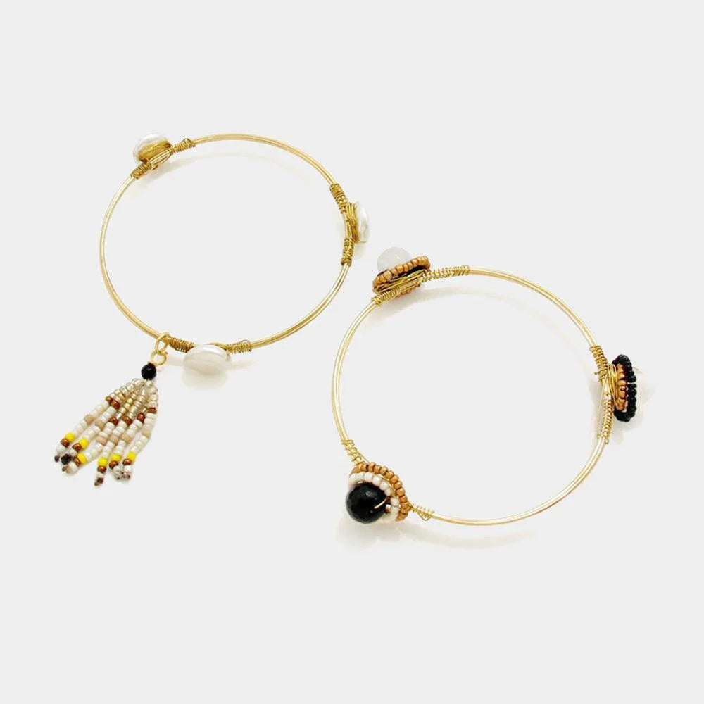 Gold Boho Bead Multi Layered Bracelet - Jewelry Store by Erik Rayo