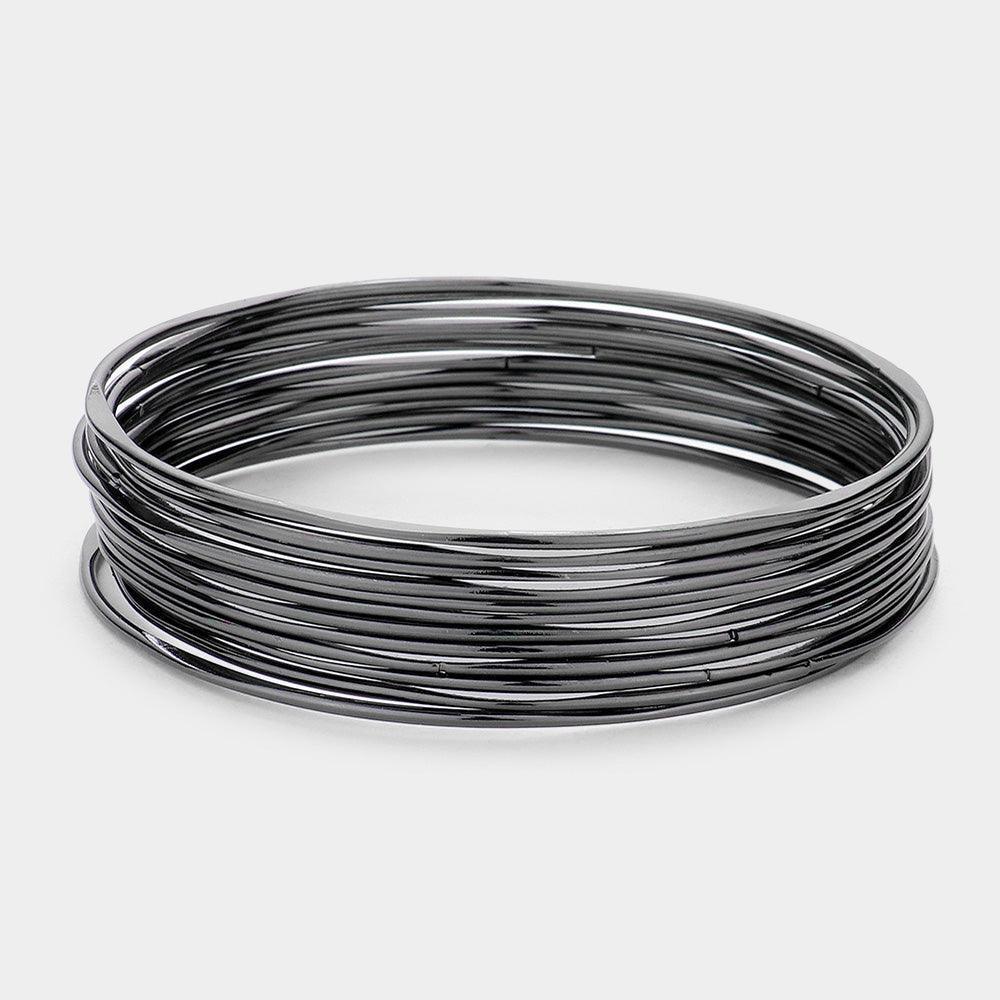 12PCS - Metal Stackable Bangle Bracelets - Jewelry Store by Erik Rayo