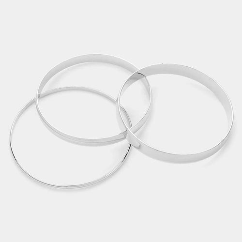 3PCS - Metal Multi Layered Bangle Bracelets - Jewelry Store by Erik Rayo