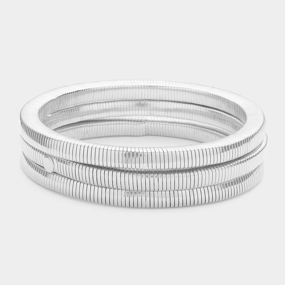 3PCS - Metal Stretch Bracelets - Jewelry Store by Erik Rayo