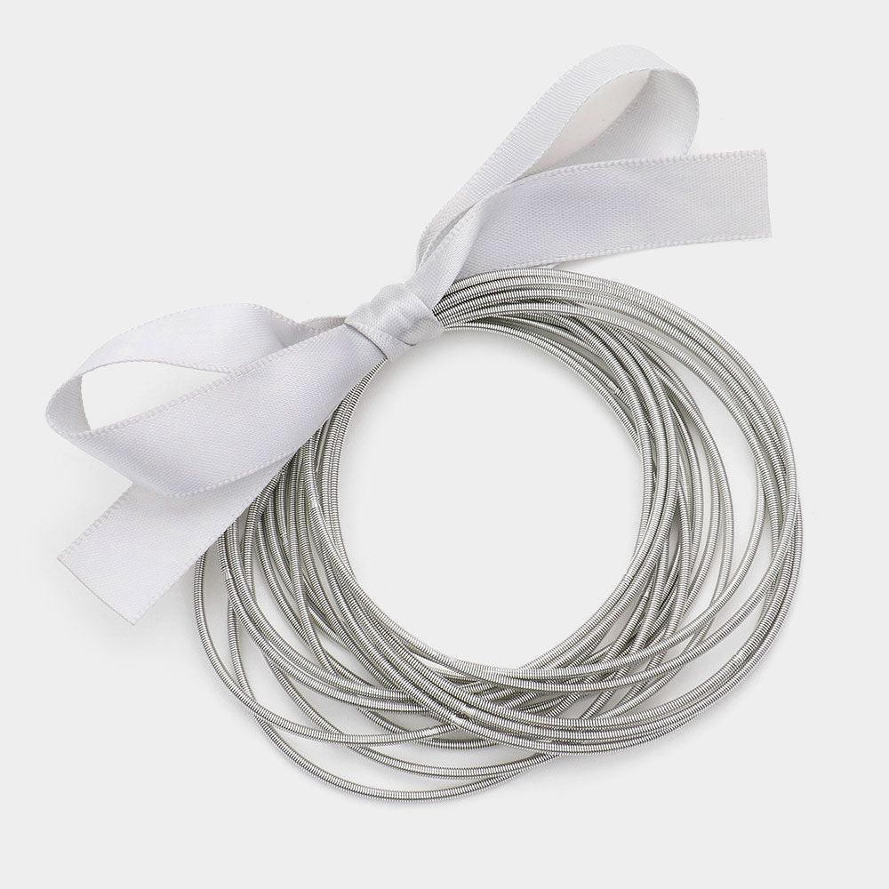 15PCS - Guitar String Stackable Stretch Bracelets - Jewelry Store by Erik Rayo