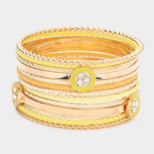 Load image into Gallery viewer, Yellow 13PCS - Multi Layered Bracelets
