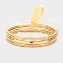 Load image into Gallery viewer, Gold 3PCS  Metal Multi Layered Bangle Bracelets
