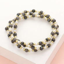 Load image into Gallery viewer, Gray 3PCS - Natural Stone Pearl Stretch Bracelets
