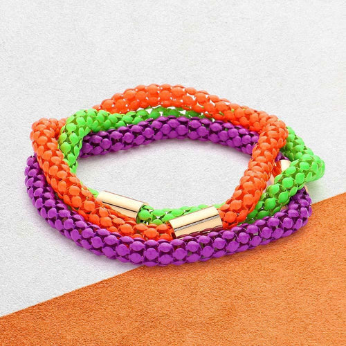 3PCS - Halloween Colored Metal Bracelets - Jewelry Store by Erik Rayo