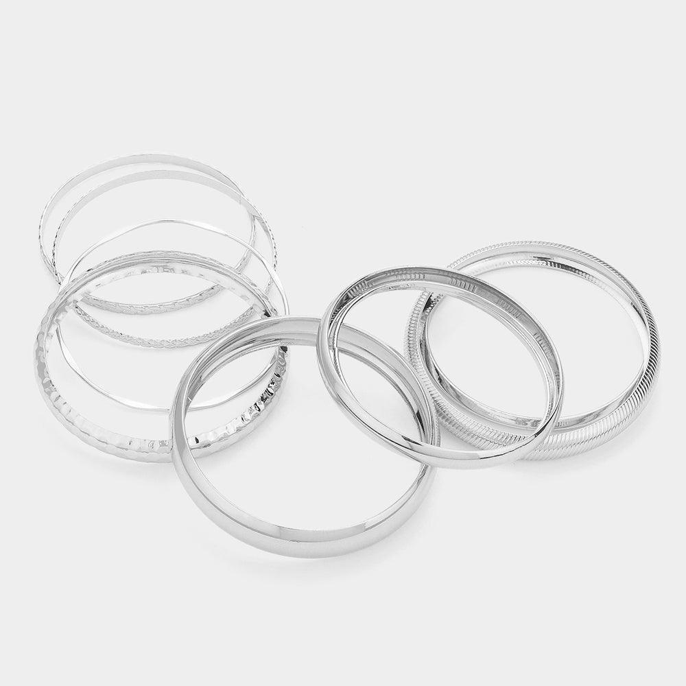 10PCS - Metal Multi Layered Bangle Bracelets - Jewelry Store by Erik Rayo