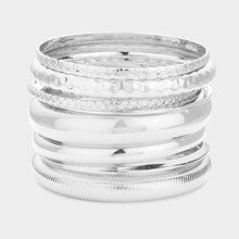 Load image into Gallery viewer, 10PCS - Metal Multi Layered Bangle Bracelets
