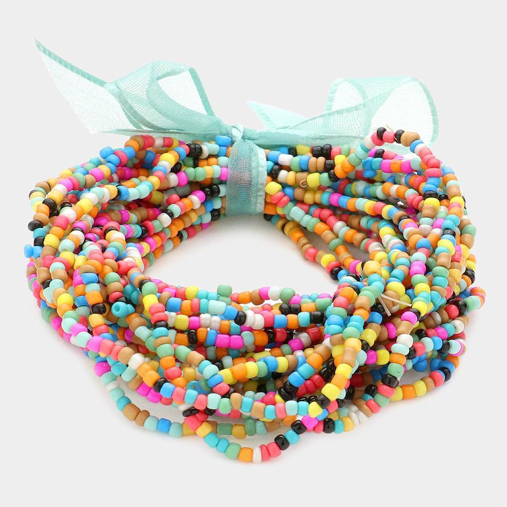 25PCS - Seed Beaded Stretch Bracelets - Jewelry Store by Erik Rayo