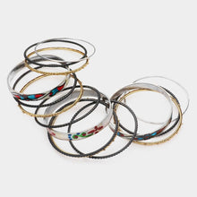 Load image into Gallery viewer, 15PCS - Stackable Bangle Bracelets
