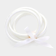 Load image into Gallery viewer, White 3PCS - Glitter Jelly Tube Bangle Bracelet
