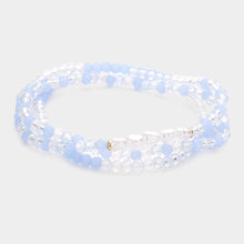 Load image into Gallery viewer, Blue 3PCS - Pearl Faceted Beaded Stretch Bracelets
