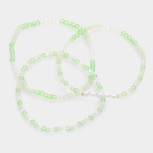 Load image into Gallery viewer, Mint 3PCS - Pearl Faceted Beaded Stretch Bracelets
