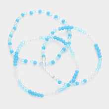 Load image into Gallery viewer, Turquoise 3PCS - Pearl Faceted Beaded Stretch Bracelets
