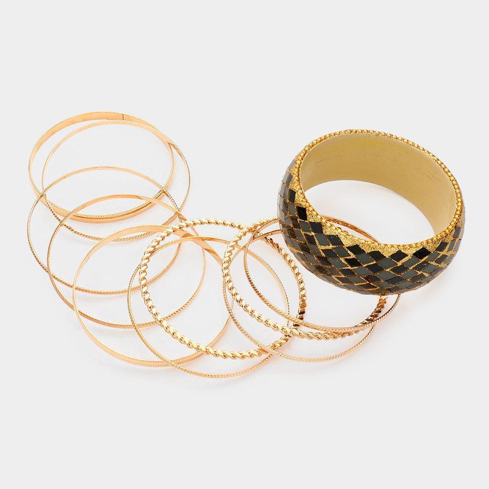 11PCS - Multi Layered Bangle Bracelets - Jewelry Store by Erik Rayo