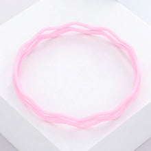 Load image into Gallery viewer, Pink 3PCS - Zigzag Chevron Wavy Bangle Bracelets
