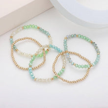 Load image into Gallery viewer, 5PCS - Faceted Beaded Stretch Multi Layered Bracelets
