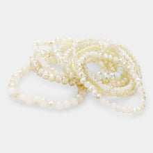 Load image into Gallery viewer, 9PCS - Faceted Bead Stretch Bracelets
