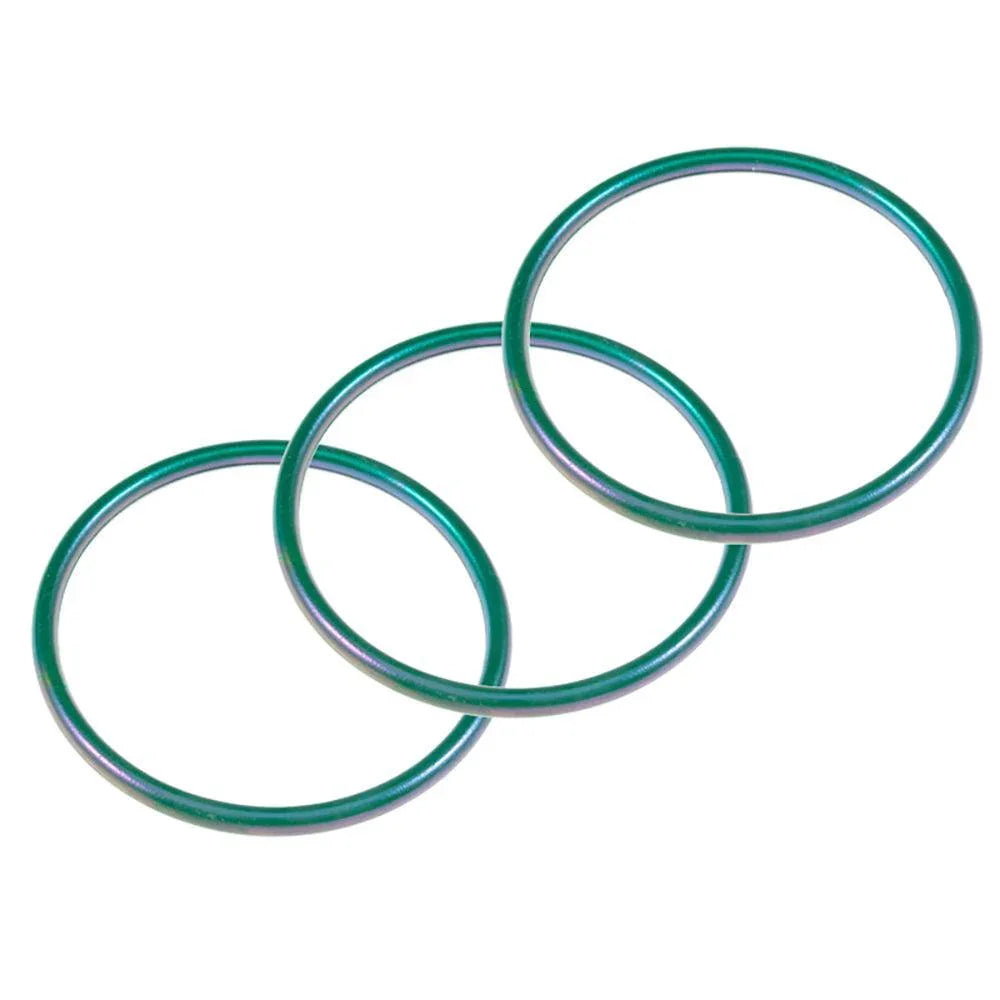 Green 3PCS - Metallic Multi Layered Bangle Bracelets - Jewelry Store by Erik Rayo