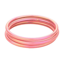 Load image into Gallery viewer, Pink 3PCS - Metallic Multi Layered Bangle Bracelets
