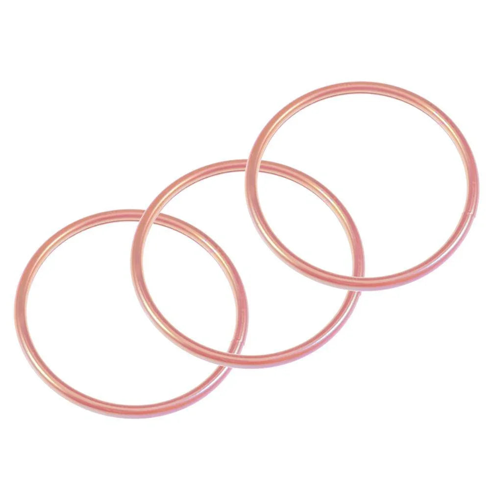 Pink 3PCS - Metallic Multi Layered Bangle Bracelets - Jewelry Store by Erik Rayo