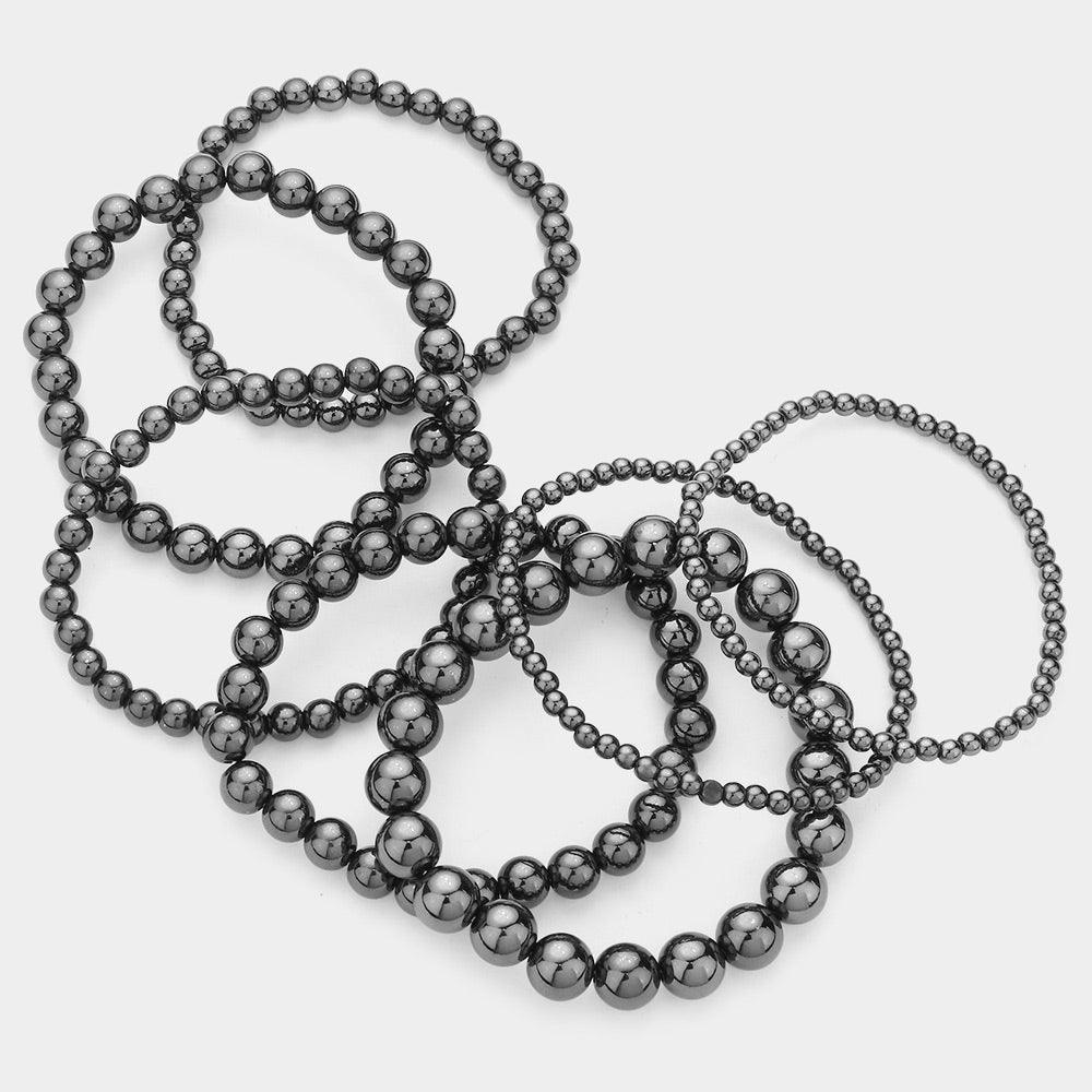 7PCS - Metal Ball Stretch Bracelets - Jewelry Store by Erik Rayo