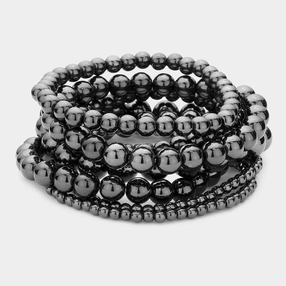 7PCS - Metal Ball Stretch Bracelets - Jewelry Store by Erik Rayo