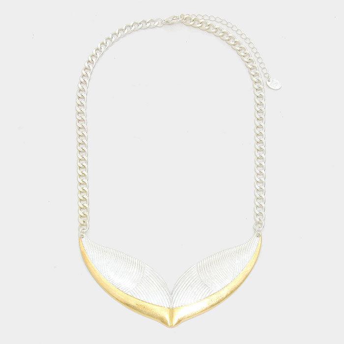 Silver Two tone metal necklace - Jewelry Store by Erik Rayo